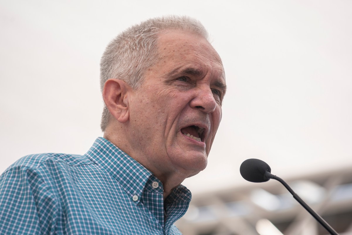 U.S. Rep. Lloyd Doggett, D-Austin, speaks during Fight The Trump Takeover Rally in front of the south steps of the Capitol in Austin on Aug. 16, 2025.
