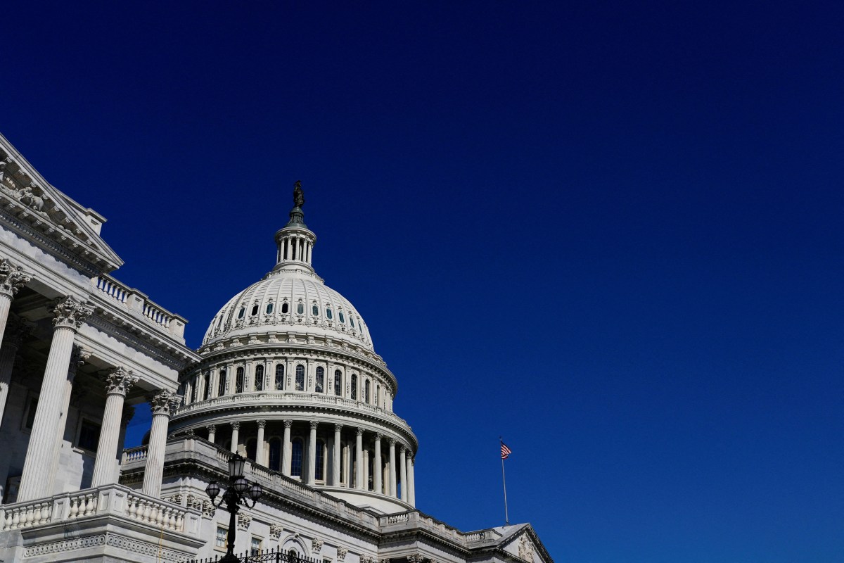 A view of the dome of the U.S. Capitol building in Washington, D.C., on Sept. 19, 2025.