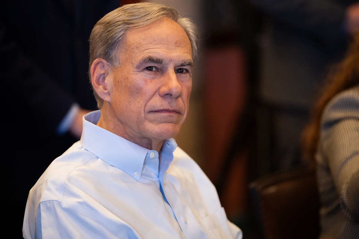 Gov.Greg Abbott at a campaign event in Houston on Feb. 11, 2026.