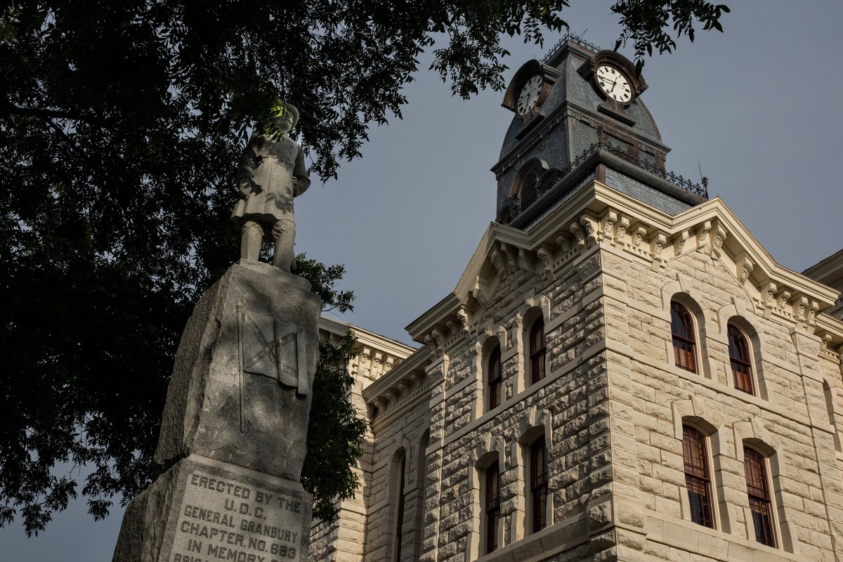 The Hood County Courthouse in Granbury on July 28, 2021.